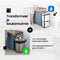Hom&Com Prullenbak 60L - Automatische Sensor Prullenbak - Ozonfunctie & Geurfilter - Grijs