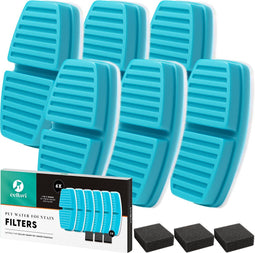 Cellavi R2A - Waterfilters & Filtersponsjes - 6 Waterfilters & 3 Filtersponsjes