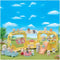 Sylvanian Families 5744 - Regenboogbabybus - Driedekker kinderdagverblijfbus - Geel