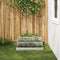 vidaXL - Tuinplant - 3-laags - 90x90x35 - cm - RVS