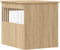 vidaXL - Hondenbench - 64,5x80x71 - cm - bewerkt - hout - sonoma - eikenkleurig