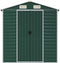 vidaXL - Tuinschuur - 191x640x198 - cm - gegalvaniseerd - staal - groen