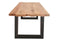 Feel Furniture - 160x90 Eettafel - Massief Boomstamblad Eiken - Constructed oak - 5 cm dik - U Frame