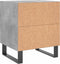 vidaXL - Nachtkastje - 40x35x47,5 - cm - bewerkt - hout - betongrijs