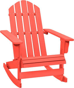 vidaXL - Schommelstoel - Adirondack - massief - vurenhout - rood