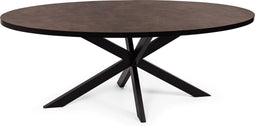 Stalux Eettafel - Tafel Mees - Tafel Mees - Stijlvol Design - Duurzaam Materiaal - Gemakkelijk Onderhoud - Bruin - 180 cm