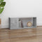 vidaXL - Tv-meubel - 80x24x32 - cm - bewerkt - hout - betongrijs