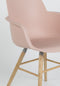 Zuiver Albert Kuip Eetkamerstoelen met armleuning Roze - Set van 2