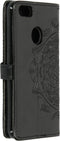 Hoesje Met Pasjeshouder Geschikt voor Motorola Moto E6 Play - Mandala Bookcase - Zwart
