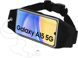 Mobiparts Galaxy A15 5G - Sport Belt - Touchscreen Waterbestendig - Zwart