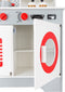 Small Foot - Houten Speelkeuken met Wasmachine en Geluid - Wit Grijs Rood