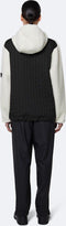 Rains Fleece Pullover Hoodie - Unisex - Boxy-pasvorm - Off White (L/XL)
