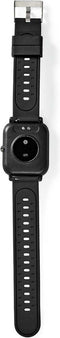 Nedis BTSW002BK - Slim horloge - Hartslagmeter en stappenteller - Zwart