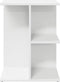 vidaXL - Nachtkastjes - 2 - st - 46,5x29x61 - cm - bewerkt - hout - wit