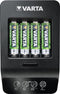 Varta LCD Smart Charger - Acculader voor 4 AA/AAA - Snelladen in 1,5 uur - Zwart (4 stuks)