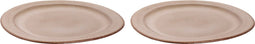 Palmer Bord Earth 28 cm Bruin Stoneware 2 stuks