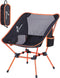 Sportneer Campingstoel - Opvouwbare lichtgewicht backpackstoel - 350 lbs draagvermogen - Oranje