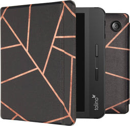 imoshion E-reader Hoesje - Geschikt voor Tolino Vision 5 - Design Slim Hard Case Sleepcover Bookcase met stand - Black Graphic