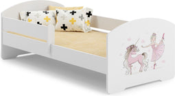 LUK - Peuterbed - met matras & hekje - 140x70cm - eenhoorn & fee thema