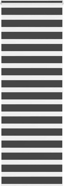vidaXL - Zebra - rolgordijn - 75x200 - cm - stofbreedte - 70,9 - cm - zwart