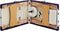 vidaXL - Massagetafel - inklapbaar - 3 - zones - hout - wit - en - paars