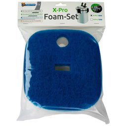 Superfish X Pro Aquarium Buitenfilter 1000 Schuimset - Filtermateriaal - Blauw Wit 3 stuks