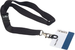 Textielkoord durable 8187 met card fix zwart | 10 stuks