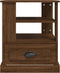 vidaXL - Bijzettafel - 50x50x60 - cm - bewerkt - hout - bruin - eikenkleur
