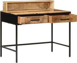 vidaXL - Console - Tafel - 100x55x75 - cm - Massief - Ruw - Mango - Hout