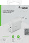 Belkin BoostCharge 40W - USB-C PD Wandlader - 2 Poorten - Wit
