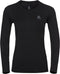 ODLO BL TOP Crew neck l/s MERINO 200 Thermoshirt - 100% Merinowol - Zwart - Maat L