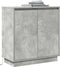 vidaXL - Dressoir - met - LED - in - Beton - Grijs - 71x34,5x75 - cm - van - Geengineerd - Hout