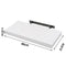 Woltu Wandplank Set RG9372ws-3 - Set van 3 Zwevende Wandplanken - MDF Hout - Wit - 40 x 22,9 x 3,8