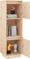 vidaXL - Hoge - kast - 38x35x117 - cm - massief - grenenhout