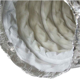 Flexibele geluiddemper non-woven met aansluiting diameter 150 mm lengte 500mm