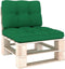 vidaXL - Palletkussens - 2 - st - stof - groen