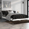 vidaXL - Bedframe - bewerkt - hout - wit - 120x190 - cm