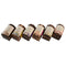Houder Home ESPRIT Mangohout Mandala Indiaas 9,5 x 5,5 x 6 cm Wierook (6 Stuks) (10 Stuks)