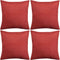 vidaXL - Kussenhoezen - linnen - look - 40 - x - 40 - cm - antraciet - 4 - stuks