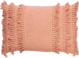 Dutch Decor FARA - Sierkussen katoen 40x60 cm - Dusty Pink - roze - Inclusief binnenkussen