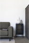 House Nordic Dalby Vitrinekastje - Zwart Staal - Glazen Deur - 38x70x35 cm