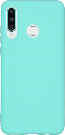 iMoshion Hoesje Geschikt voor Huawei P30 Lite Hoesje Siliconen - iMoshion Color Backcover - Mintgroen