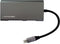 LC-Power LC-HUB-C-MULTI-5 - USB Hub - 1x Ethernet 1Gbps 1x HDMI 3x USB 3.2 type-C - Zwart