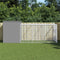 vidaXL - Hondenhok - met - ren - 214x457x181 - cm - staal - lichtgrijs