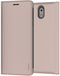 Nokia 3.1 - Slim Flip Cover - Kunstleder met pashouder - Beige