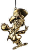 Ornament metaal hoedenmaken gd l14cm