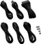 CableMod PRO ModMesh Cable Extension Kit - 24-pin ATX 8-pin EPS 8-pin PCI-e - Zwart Rood Antraciet (3-pack)