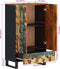 vidaXL - Hoge - kast - met - lade - 60x33x100 - cm - gerecycled - hout - en - ijzer