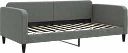 vidaXL - Slaapbank - 100x200 - cm - stof - donkergrijs