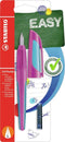 STABILO EASYbuddy - Ergonomische Vulpen - Roze/Licht Blauw - L Punt Voor Linkshandigen